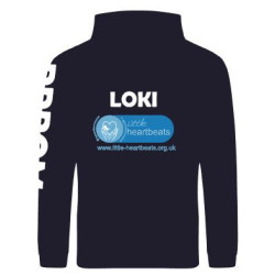 Personalised Adult Hoodie – Little Heartbeats Fundraiser
