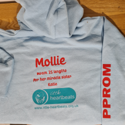 Personalised Adult Hoodie – Little Heartbeats Fundraiser