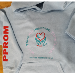Personalised Adult Hoodie – Little Heartbeats Fundraiser