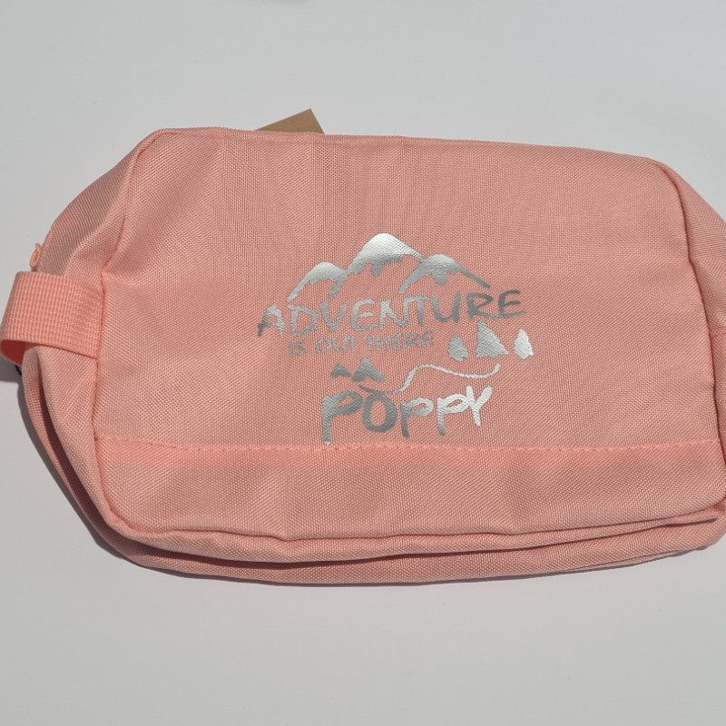 'Adventure is Out There' Personalised Wash Bag – Travel in Style