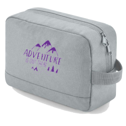 'Adventure is Out There' Personalised Wash Bag – Travel in Style