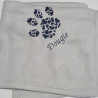 Personalised Pet Blanket – Embroidered Paw Heart & Name