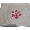 Personalised Pet Blanket – Embroidered Paw Heart & Name