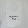 Personalised Baby Bib – Custom Text in a Beautiful Font | Kari’s Patch