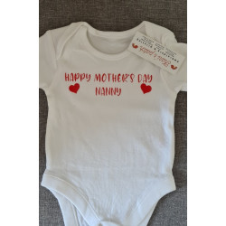 Personalised Happy Mother's Day Baby Bodysuit – Kari's Patch