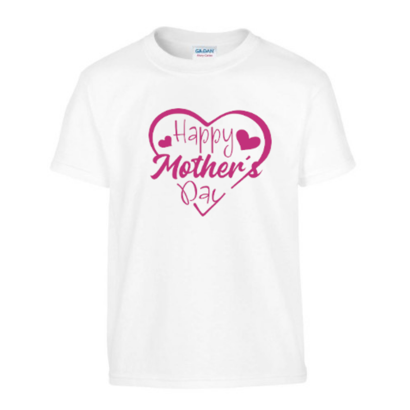 Happy Mother's Day Kids' T-Shirt – Heart Design | Kari's Patch