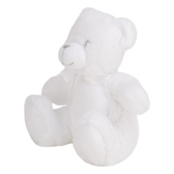 Blank Teddy Bear – 28cm Pre-Stuffed | White, Blue or Pink