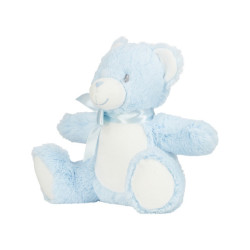 Blank Teddy Bear – 28cm Pre-Stuffed | White, Blue or Pink