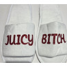 Personalised Disposable Spa Slippers – Glitter Name | Open or Closed Toe
