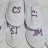Personalised Disposable Spa Slippers – Glitter Name | Open or Closed Toe
