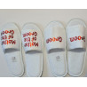 Custom Wedding Slippers – Open or Closed Toe | Add Names in Glitter – Kari's Patch