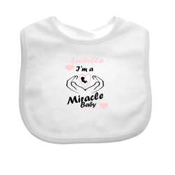 Little Heartbeats Miracle Baby Bib – 100% Cotton for Soft Comfort