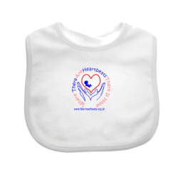 "Where There Are Heartbeats, There Is Hope" Baby Bib heart – Support PPROM Awareness