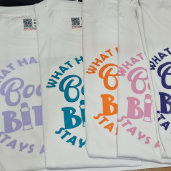 Boogie Bingo Adult T-Shirts – Custom Party Tees | Kari’s Patch
