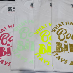 Boogie Bingo Adult T-Shirts – Custom Party Tees | Kari’s Patch