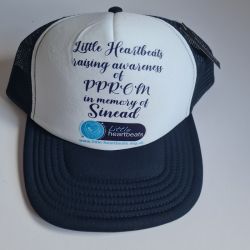 Little Heartbeats in Memory of 'Name' Trucker Cap – Custom Embroidered Tribute