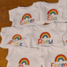 Personalised Rainbow Baby Bodysuit – Add Your Message | Kari’s Patch