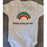 Personalised Rainbow Baby Bodysuit – Add Your Message | Kari’s Patch