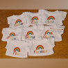 Personalised Rainbow Baby Bodysuit – Add Your Message | Kari’s Patch