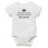 Welcome Baby Bodysuit – One More to Adore (Personalised) | Kari’s Patch