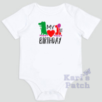 Dinosaur 1st Birthday Baby Bodysuit
