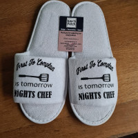 First to complain funny spa slippers